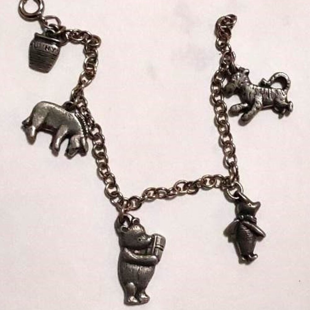Disney Pewter Winnie the Pooh Bracelet